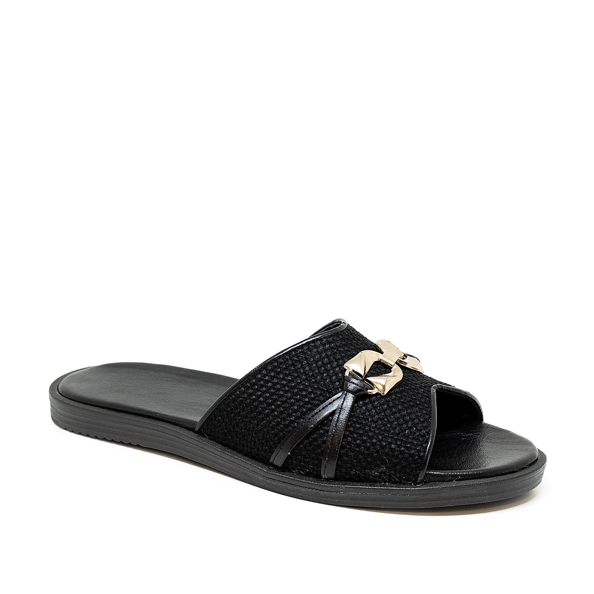 Bigshoes KL0101-01 Δερμάτινο Σανδάλι Μαύρο φωτογραφία